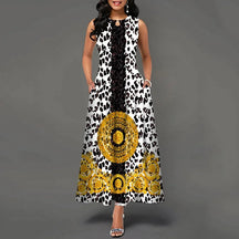 Vestido longo retrô Daniela