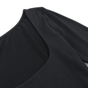 vestido slim de manga comprida Lilly