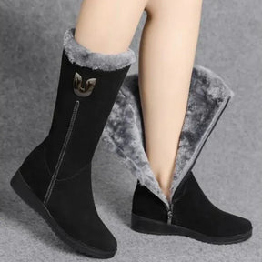Bota de Pele Alta Chelsea