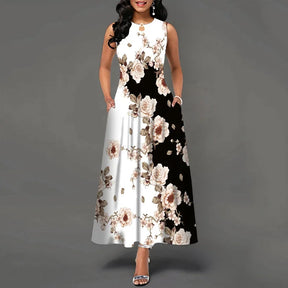 Vestido longo retrô Daniela
