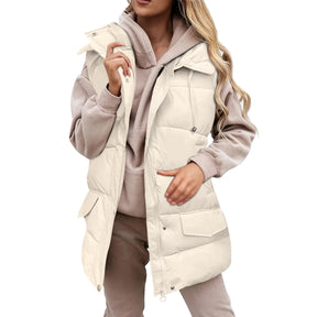 Colete Puffer com Capuz Briella