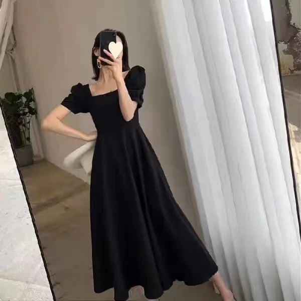 Vestido gola quadrada Alexa