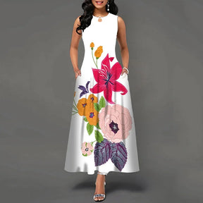 Vestido longo retrô Daniela