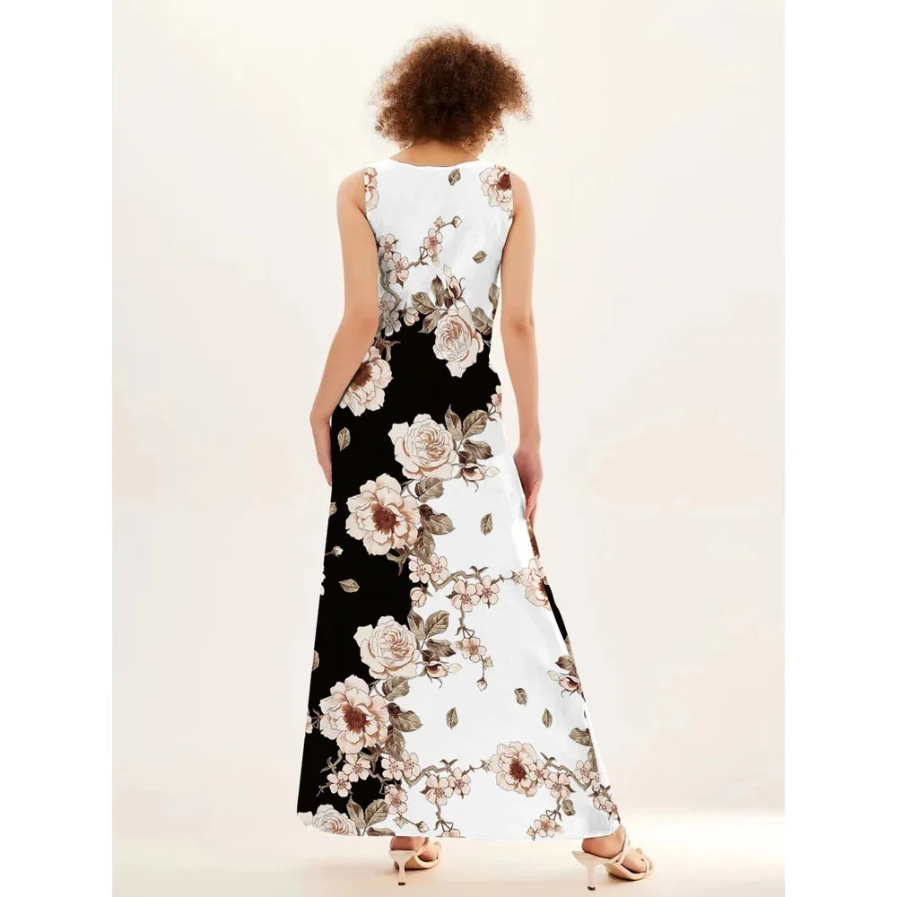 Vestido longo retrô Daniela
