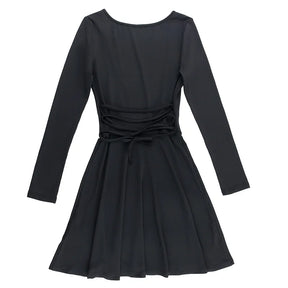 vestido slim de manga comprida Lilly
