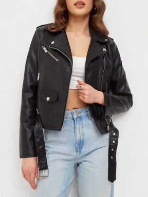 Jaqueta de Couro Outwear Selena