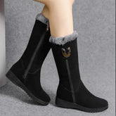 Bota de Pele Alta Chelsea