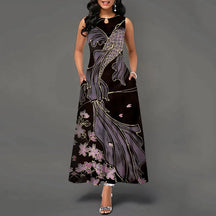 Vestido longo retrô Daniela