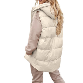 Colete Puffer com Capuz Briella