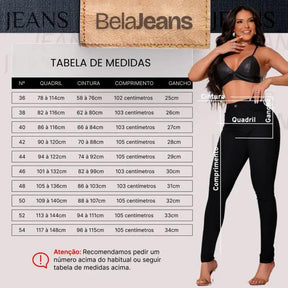 Calça Jeans Skinny Preta Cintura Alta Barra Reta
