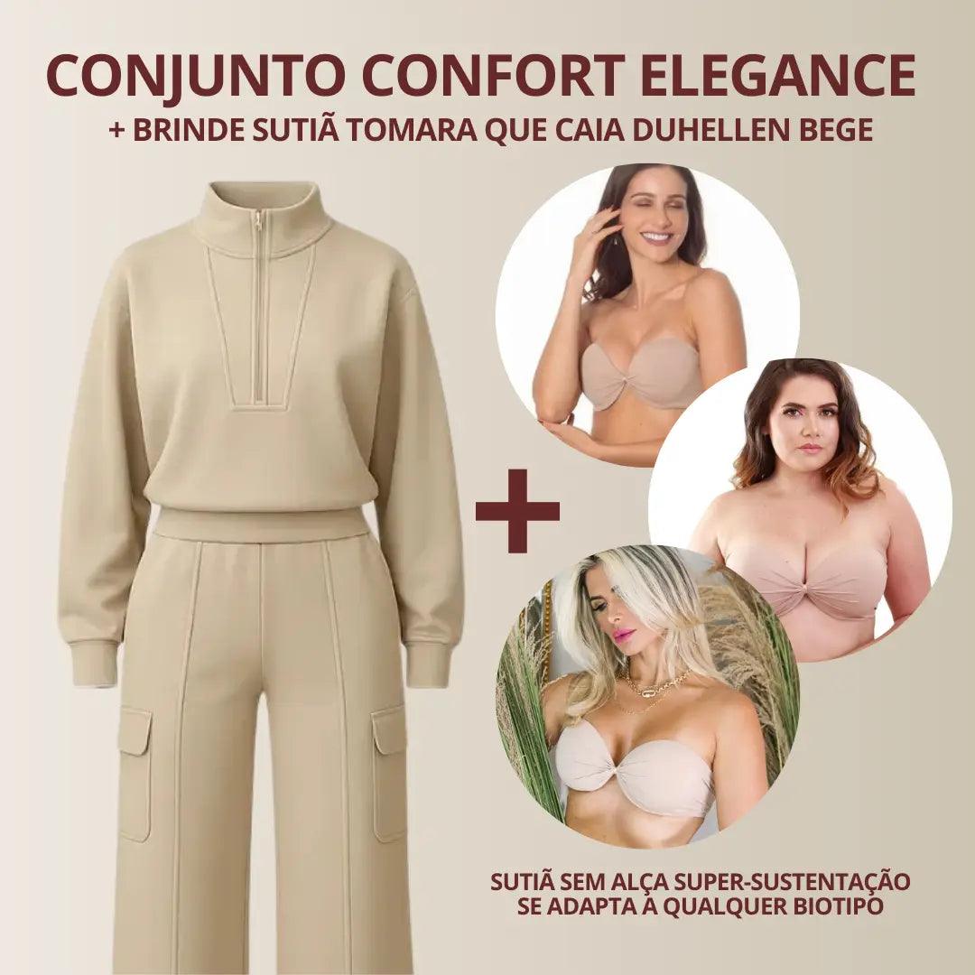 🩶Conjunto Confort Elegance – Estilo & Conforto Para Todos os Momentos
