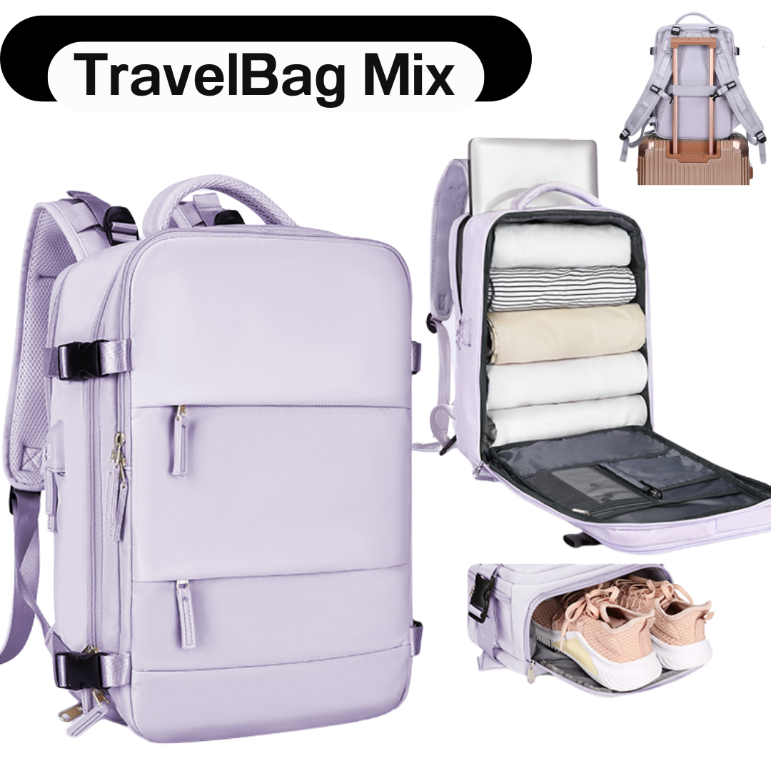 TravelBag Mix - Mochila multifuncional com carregamento USB (aprovada para voo)
