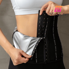 Cinta Modeladora Efeito Sauna -  FIT MULHER Modela Cintura, Queima Calorias, Barbatanas de Aço
