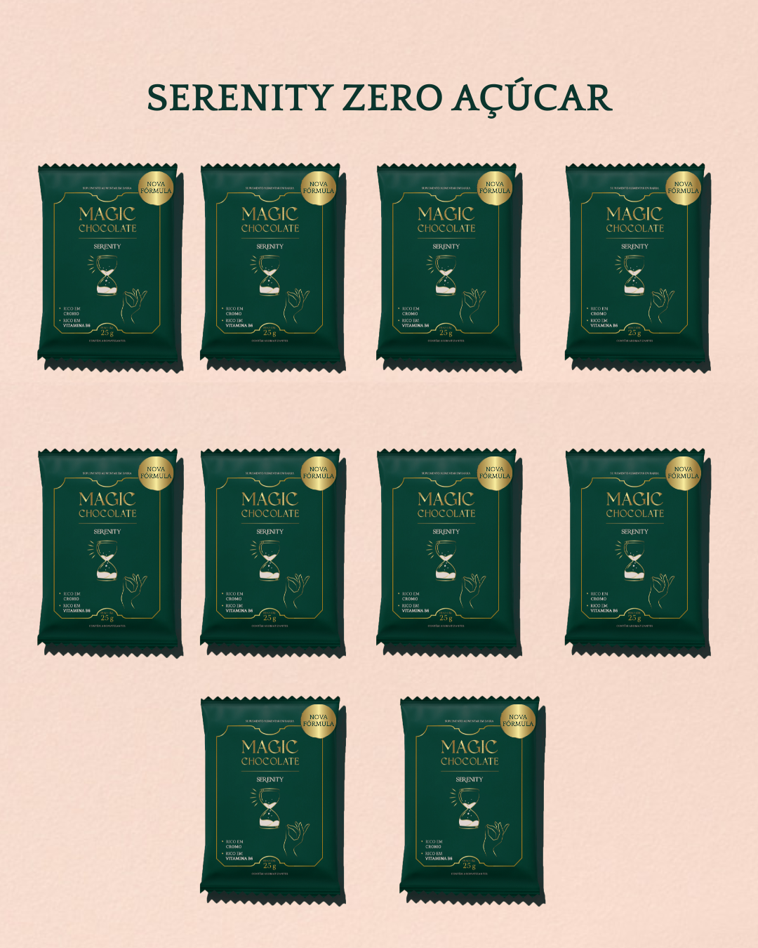 Pack Serenity Zero Açúcar - 10 Unidades