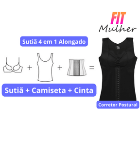Sutiã 4 em 1 Longo